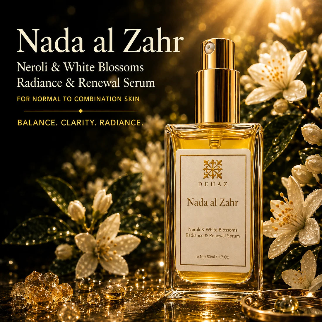 NADA AL ZAHR Oil Serum 1.7 oz / Normal -Combination Skin