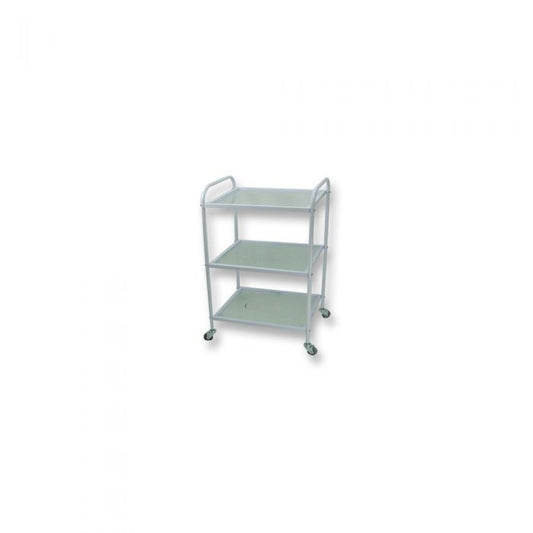 Glass cart with 3 shelves