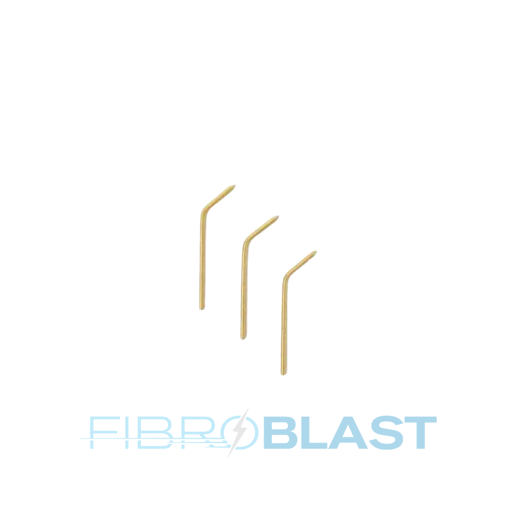 Puntas de cobre romas en ángulo, paquete de 3