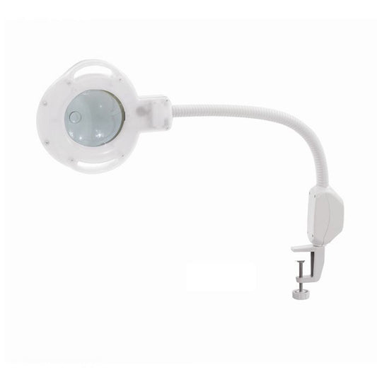 Round 5X Table Top Magnifying Lamp with Flexible Arms