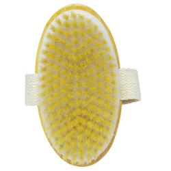 BODY BRUSH OVAL NATURAL BRISTLE