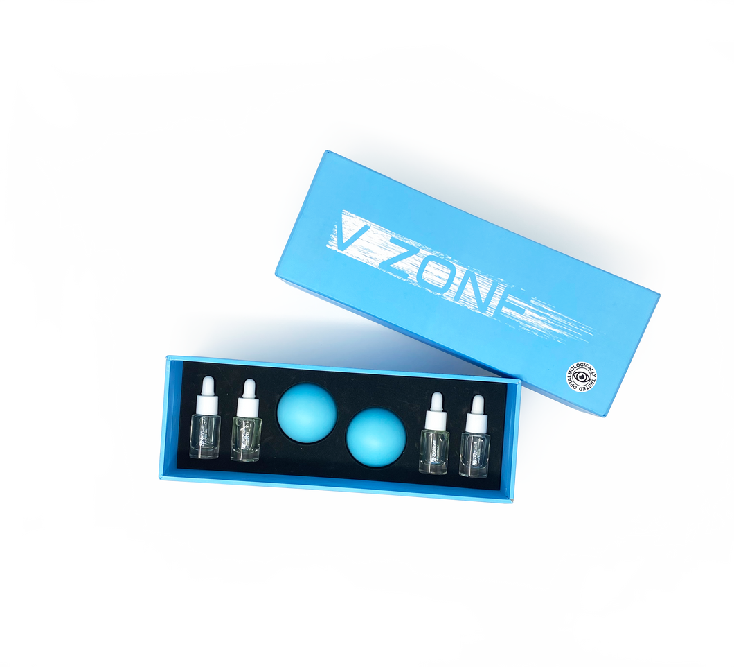 V Zone  Instant Net Gel 2x30ml, Eyes Serum 2×6.5ml, Lashes Gel 2×6.5ml Up to 30 applications per box