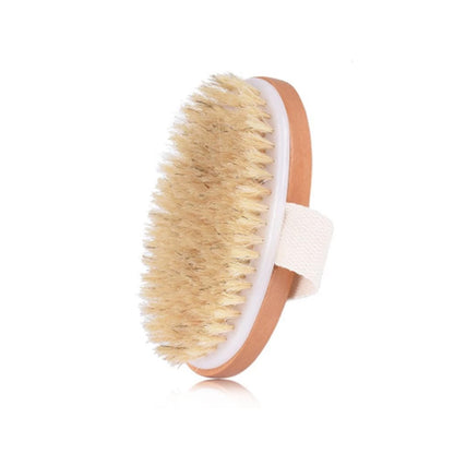 BODY BRUSH OVAL NATURAL BRISTLE