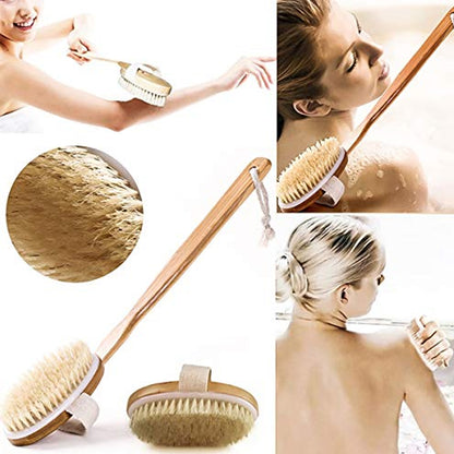 BODY BRUSH WITH REMOVABLE HANDLE