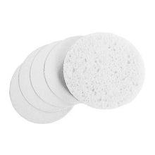 Load image into Gallery viewer, COMPRESSED ROUND FACIAL SPONGE  - WHITE - 24/PK

